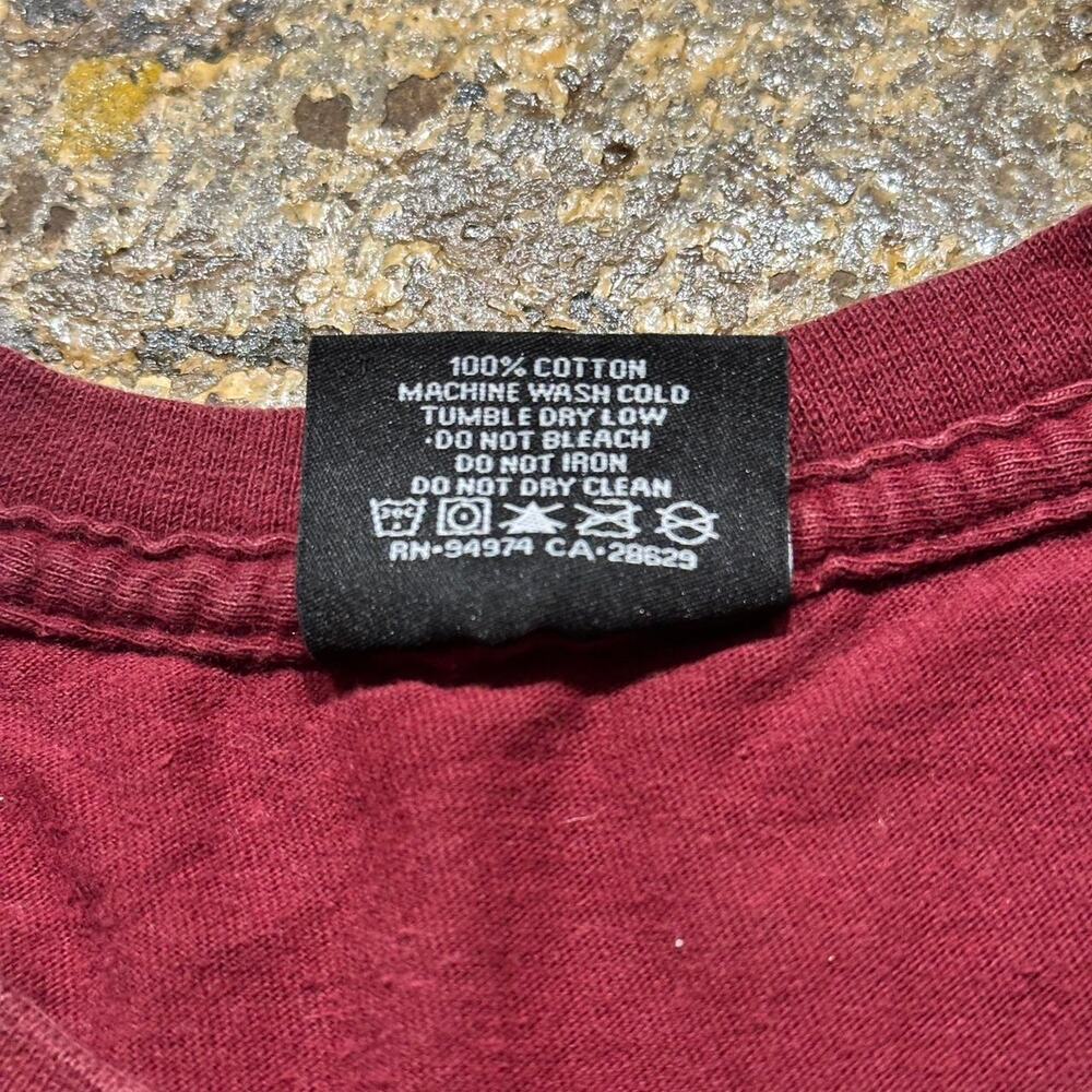 Stussy Burgundy Dinosaur Tee View 5